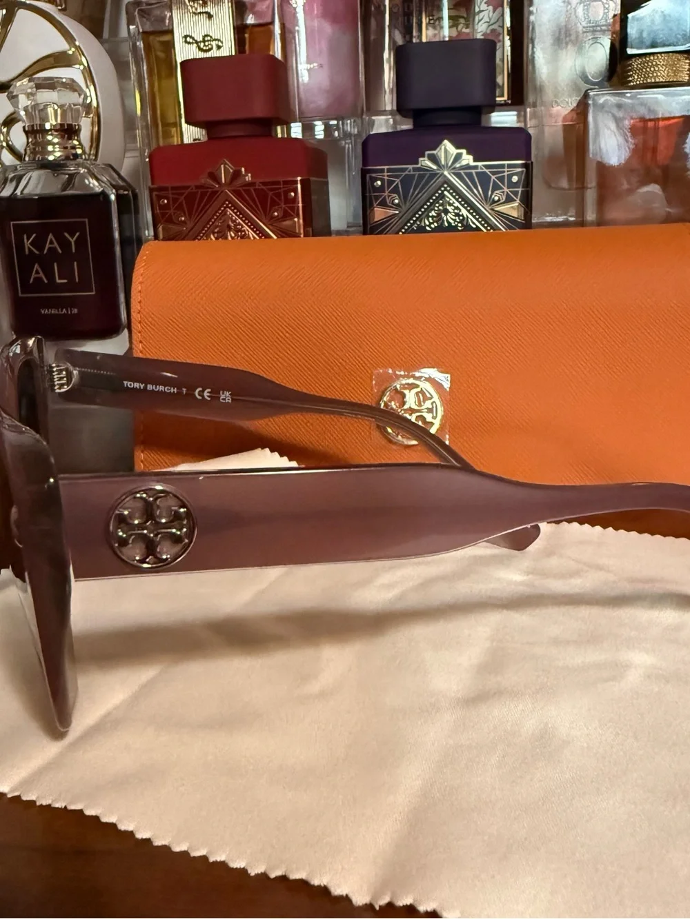 Tory Burch Oversized Sunglasses in Mauve Pink Purplish